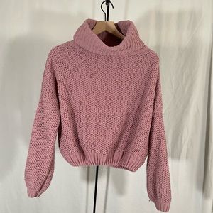 Urban Outfitters Pink Knit Turtleneck Sweater Size Small